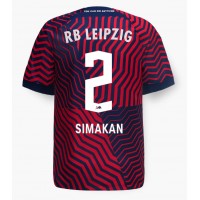 RB Leipzig Mohamed Simakan #2 Bortatröja 2023-24 Kortärmad